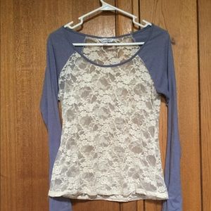 Lace baseball shirt